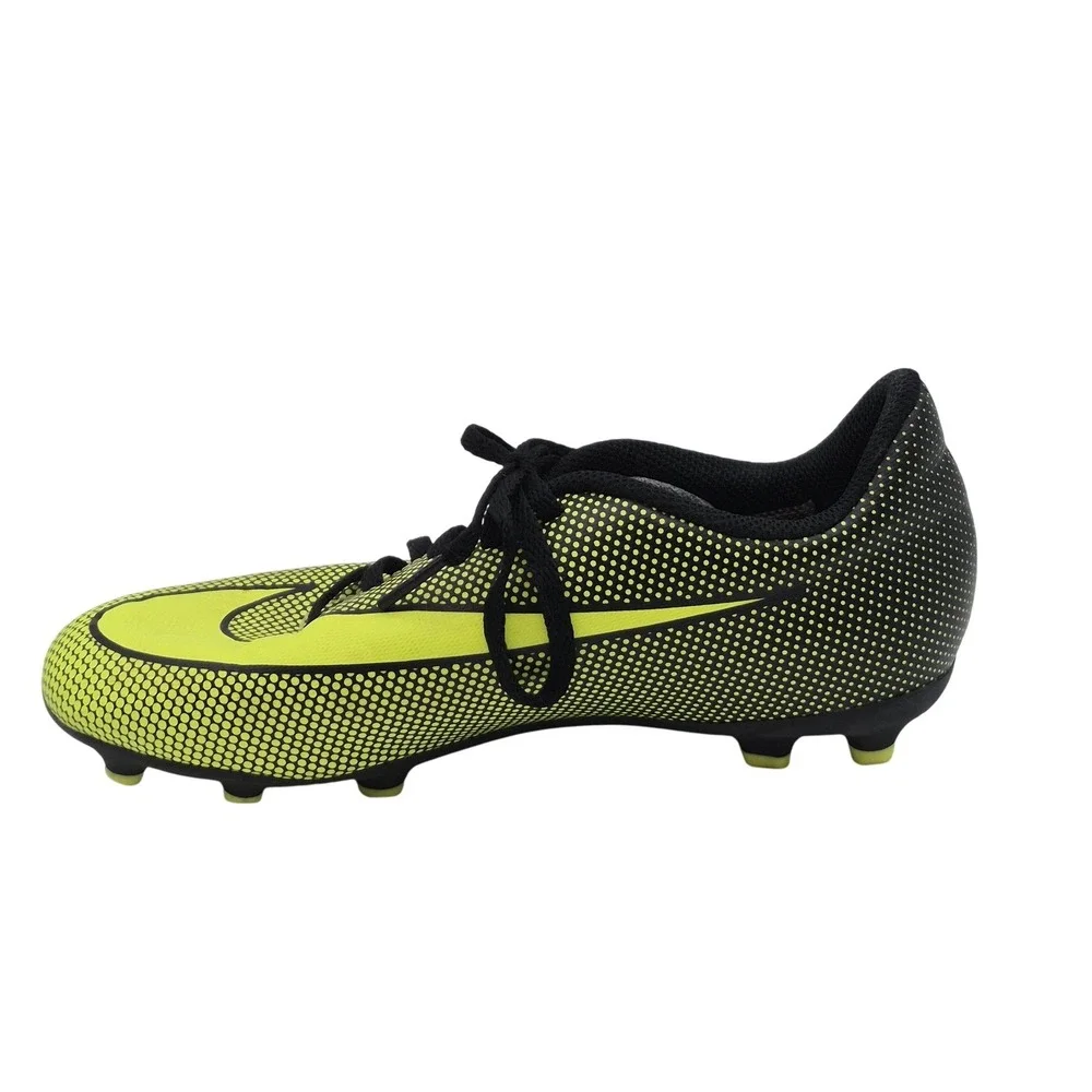 Nike Soccer Cleats Youth‎ 5Y Volt Black Firm Ground Football Shoes FG Boots Kids